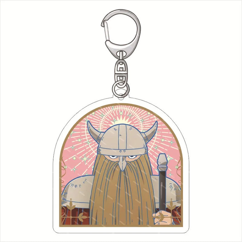 Frieren: Beyond Journey'S End Acrylic Anime Cute Keychain Jewelry Bag Pendant Gift Figure Key Ring Girl Badge Charms Wholesale