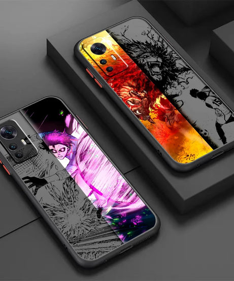 Blue Lock Frosted Anime Case – Cool Translucent Back Cover for Xiaomi Mi Series