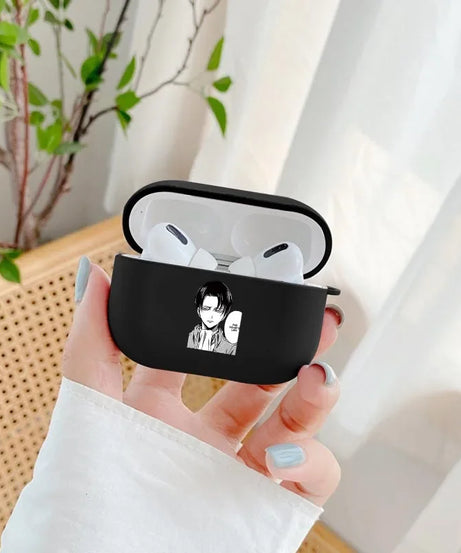 Attack On Titan Anime Earphone Cover For Apple Airpods 1 2 Case Wireless Bluetooth For air pods pro Soft Silicon Cases