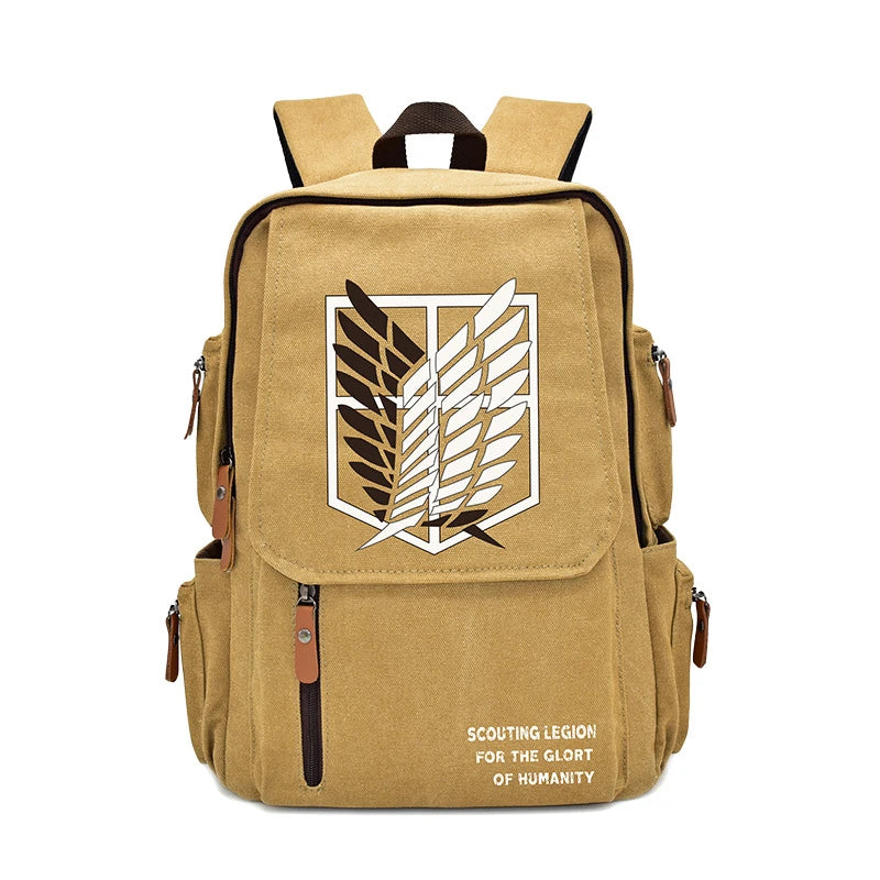 New Attack On Titan Anime  Peripheral Rucksack Primary and Secondary School School Bag Men's and Women's Backpack Birthday Gift