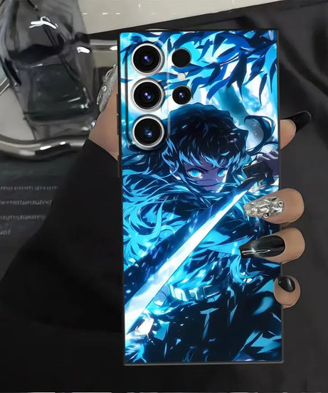 Demons Anime Slayer Case for Samsung Galaxy S25+ S9 S24+ S21 S22 S25 Ultra S20 S23 FE S24 Plus Soft Back Phone Cover