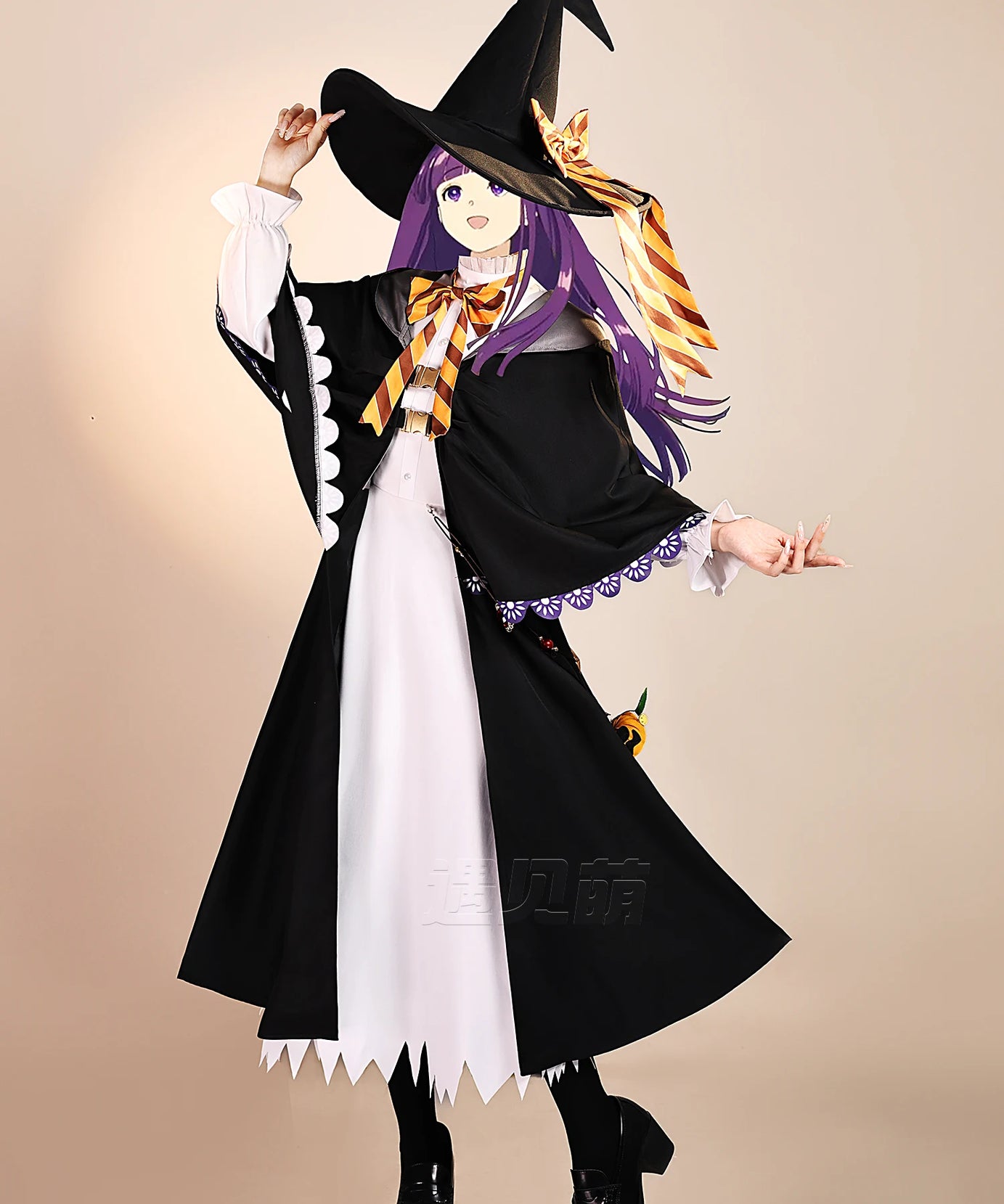 Frieren Fern Cosplay Costume Anime Frieren: Beyond Journey's End Halloween Gothic Dress Hat Cloak Women's Party New Uniform