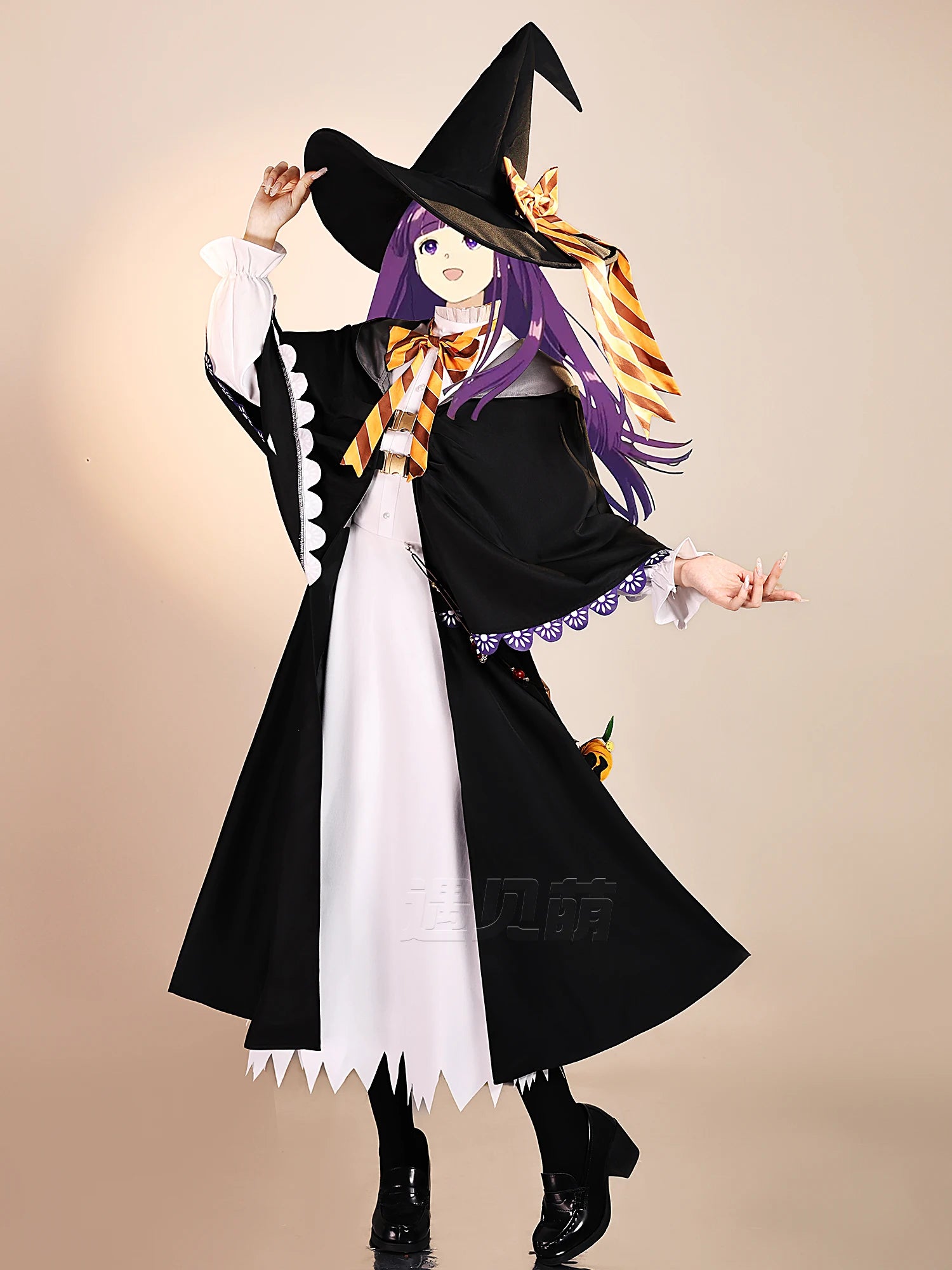 Frieren Fern Cosplay Costume Anime Frieren: Beyond Journey's End Halloween Gothic Dress Hat Cloak Women's Party New Uniform