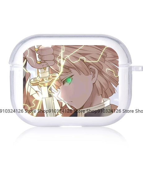 For AirPods 4 2024 Earphone Cove Anime Demon Slayer Cool Cute for Apple Airpod Pro2 Pro 1 2 3 4th Transparet Cover Fundas