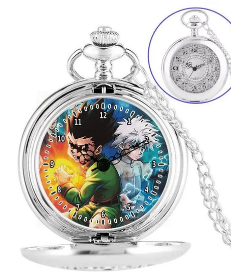 Anime two-dimensional full-time hunter pocket watch Killua Kura pickup Xiaojie personality necklace watch holiday gift