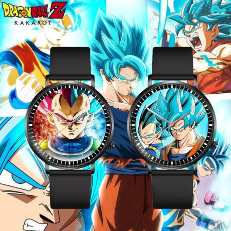 Dragon Ball Z Son Goku & Vegeta 3D Quartz Watch – Fashionable Anime Watch