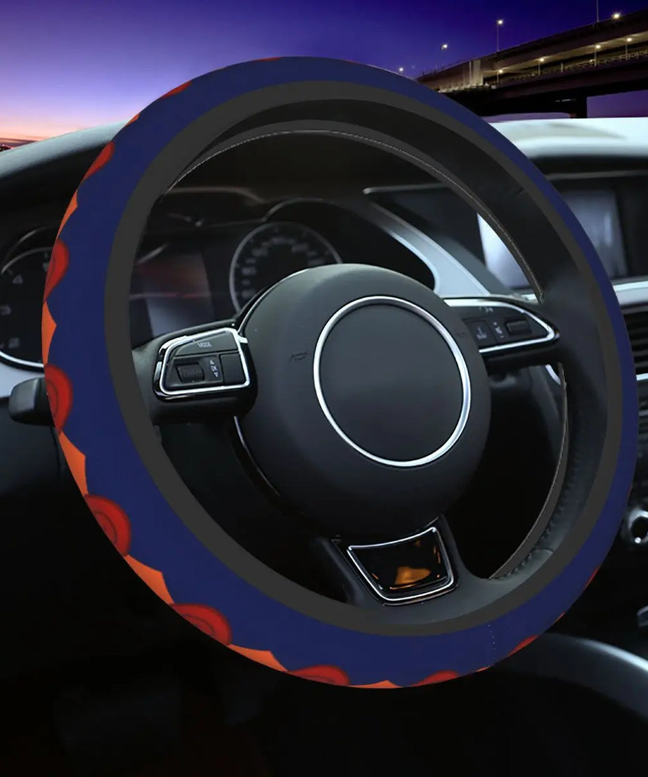 Naruto Uzumaki Steering Wheel Cover – Universal 37–38cm Car Accessory