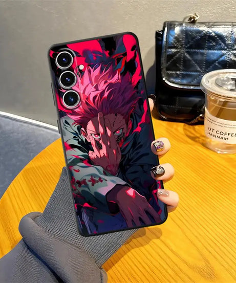 J-ujutsu K-aisen Soft Back Phone Cover Case for Samsung Galaxy A14 A15 A22 A23 A72 A73 A16 A21s A54 A71 A12 A13 A51 A52 A24 A31