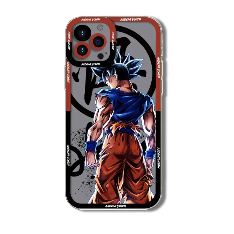Dragon Ball Goku Phone Case for IPhone 14 13 12 11 15 Pro Max X XR XS Soft Shell Transparent Back Cover Saiyan Birthday Gift New
