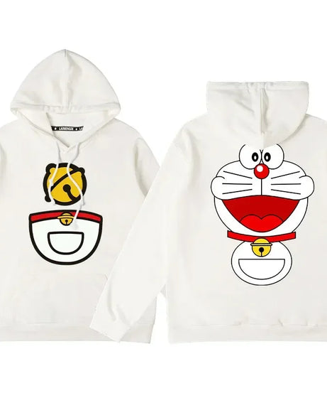 Doraemon Anime Hoodie – Cute Couple & Teen Pullover Jacket