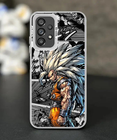 Shell Case for Samsung Galaxy A35 A26 A36 A53 A71 A72 A51 A56 A73 A55 A54 A52 Dragon Ball Son Goku Cool