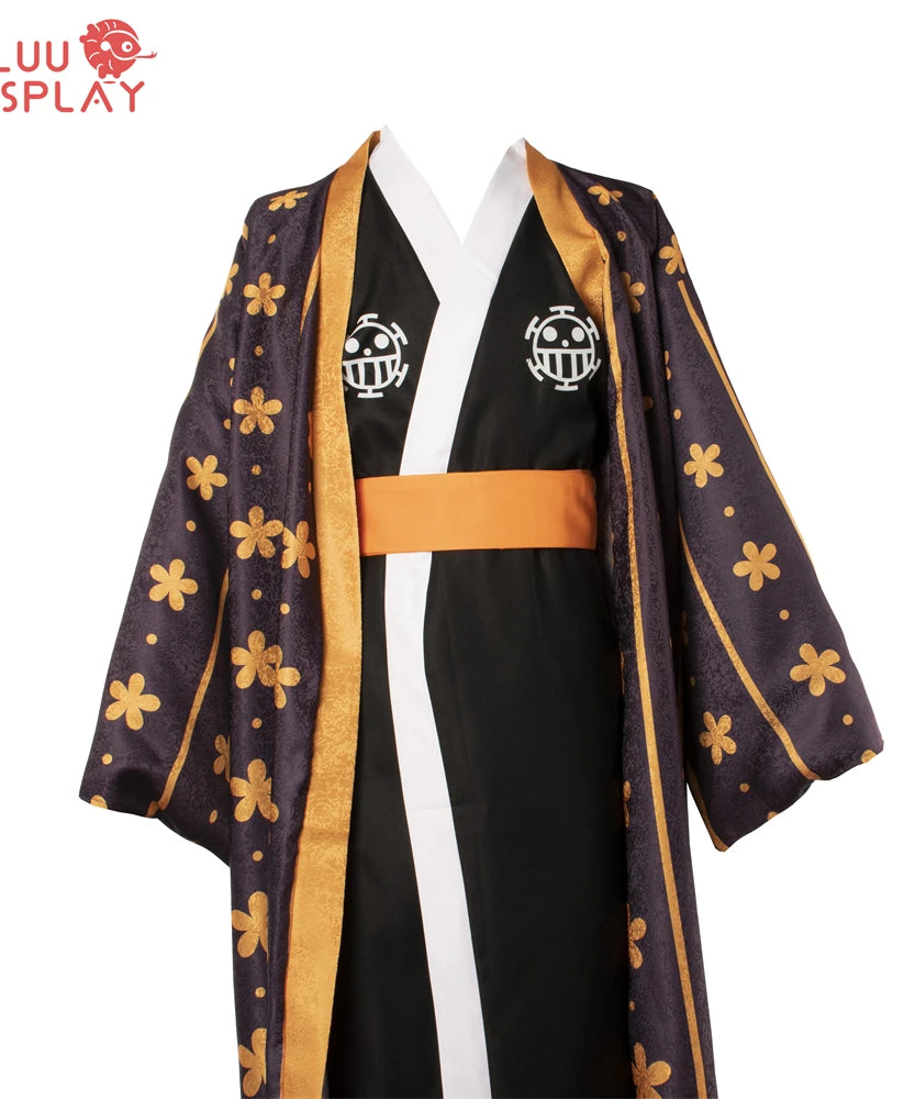 SBluuCosplay Anime Wano Country Law  Kimono Cosplay Costume