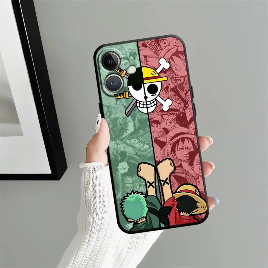 Soft Back Phone Cover Case for iPhone 14 17Air 17 16 Pro Max 15 Plus X XS XR 7 8 13 Mini 11 12 SE Anime Character Cool