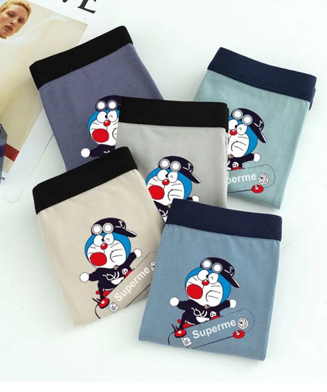 Doraemon Cartoon Boxer Shorts – Cute & Comfy Breathable Underwear