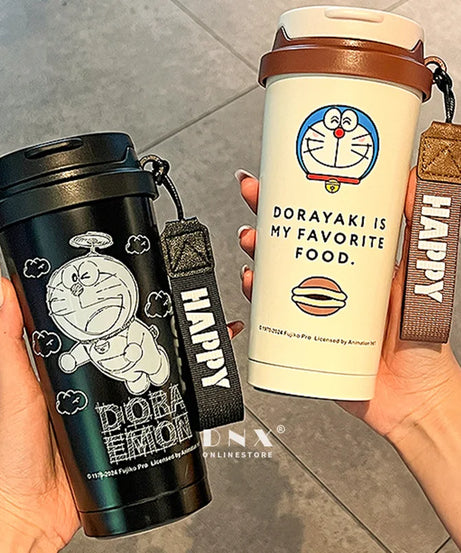Doraemon 500ml Insulated Stainless Steel Cup – Kawaii Kids Drink Bottle Gift