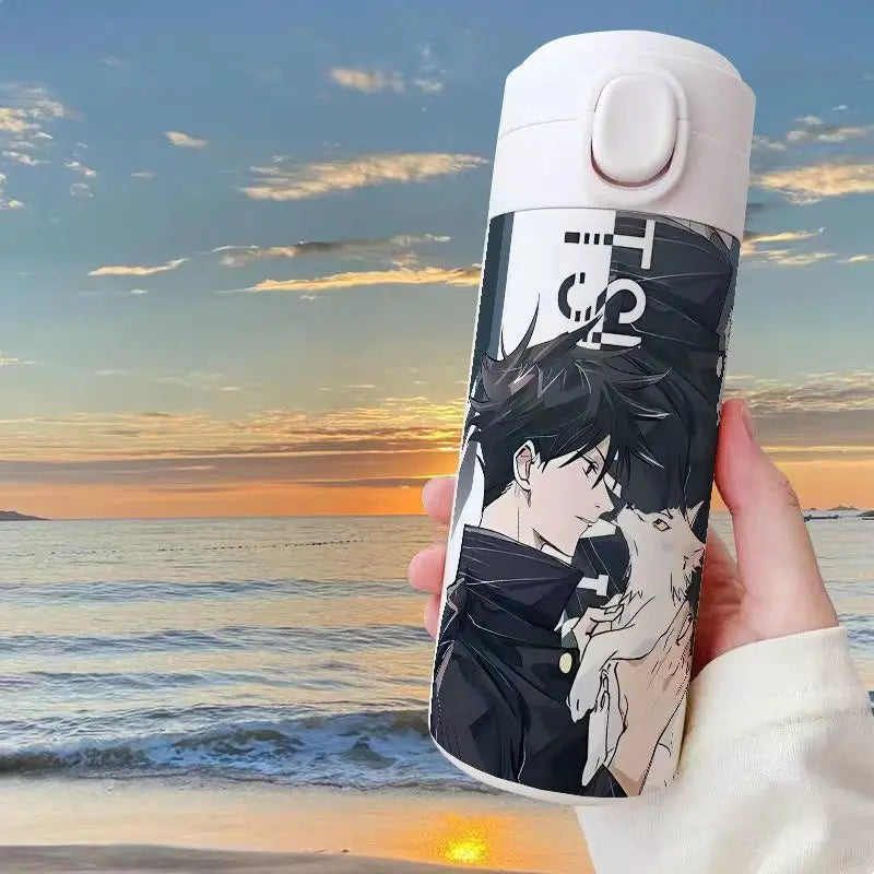 Gojo Satoru Jujutsu Kaisen Thermos Bottle – Anime Stainless Steel Water Cup
