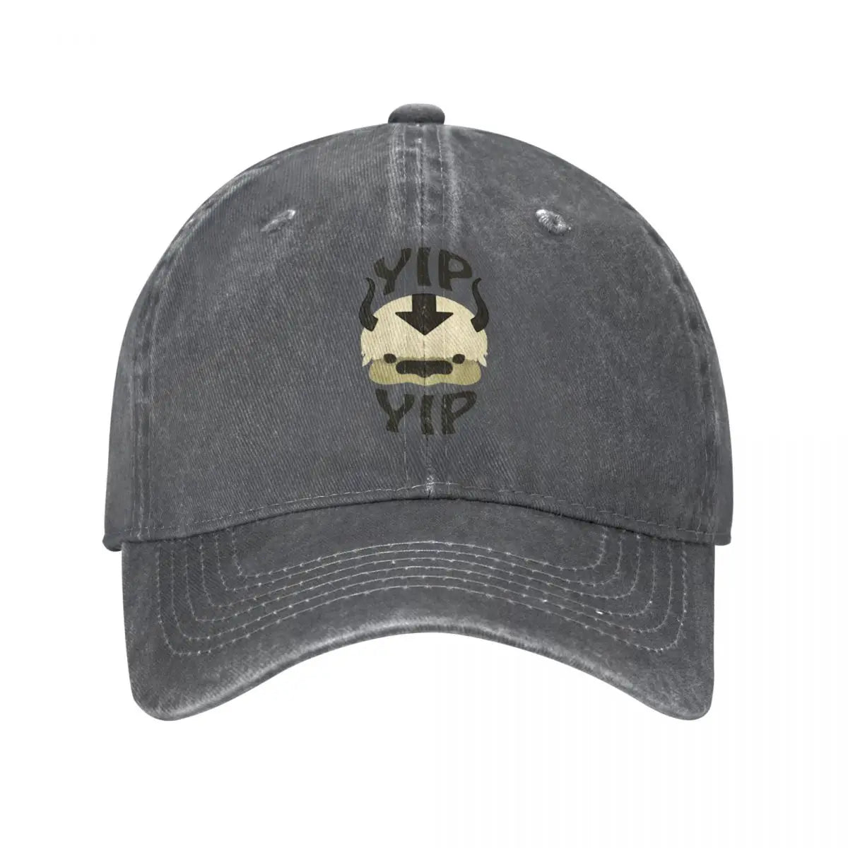 Vintage Yip Yip Appa The Last Airbender Baseball Caps Unisex Style Distressed Washed Snapback Hat Outdoor Gift Caps Hat