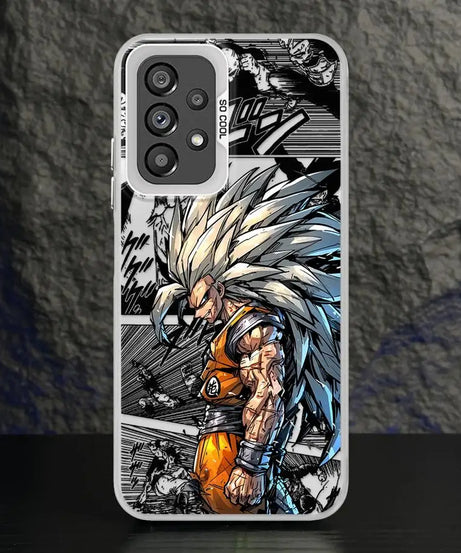 Shell Case for Samsung Galaxy A35 A26 A36 A53 A71 A72 A51 A56 A73 A55 A54 A52 Dragon Ball Son Goku Cool