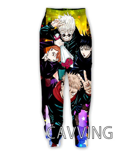 New Fashion 3D Print Anime Jujutsu Kaisen Casual Pant Sport Sweatpants Straight Pants Jogging Pants Trousers for Women/Men
