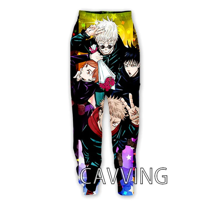 New Fashion 3D Print Anime Jujutsu Kaisen Casual Pant Sport Sweatpants Straight Pants Jogging Pants Trousers for Women/Men