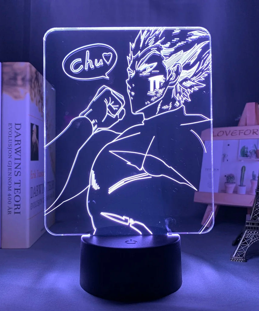 One Punch Man Saitama Figure Led Night Light Lamp for Home Decoration Nightlight Cool Manga Store Decor Ideas Table 3d Light