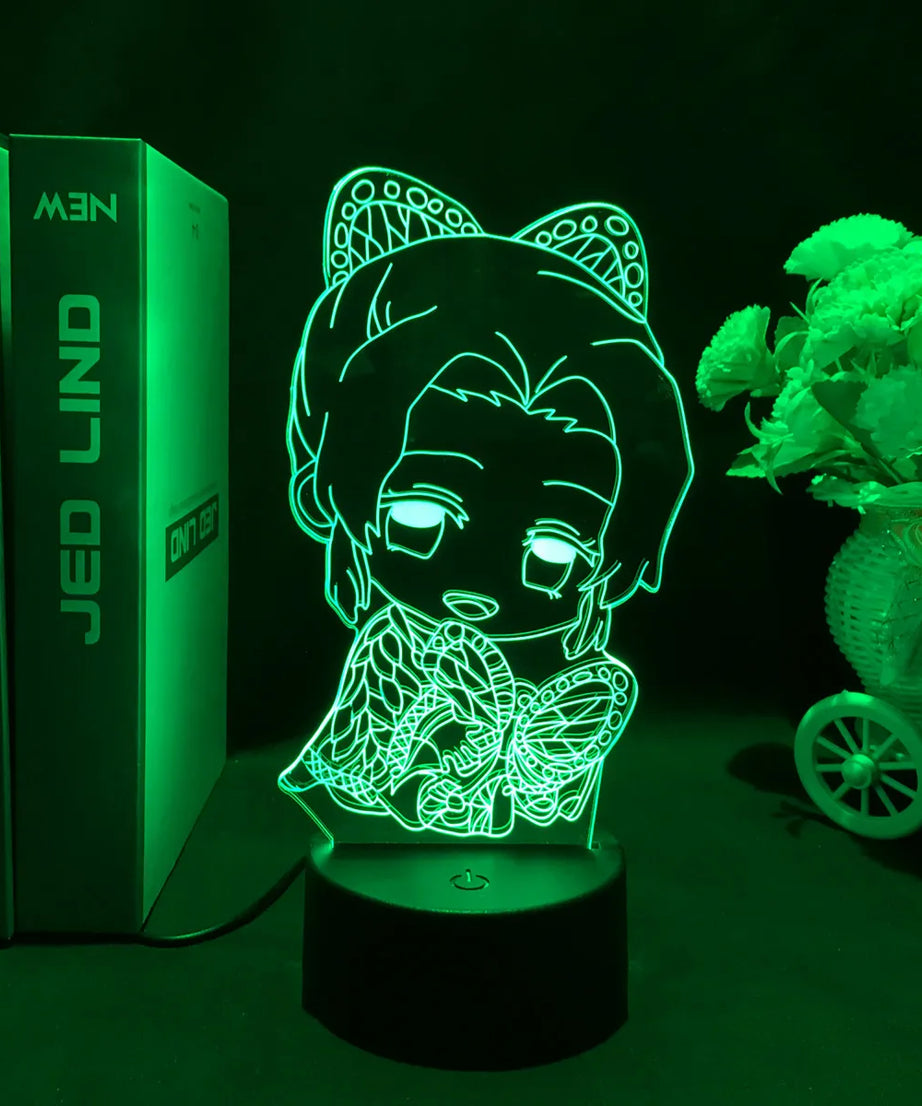 Anime Demon Slayer 3D LED Nightlight Figure for Kids Child Bedroom Decor Cool Kimetsu No Yaiba Lamp Gift Dropshopping