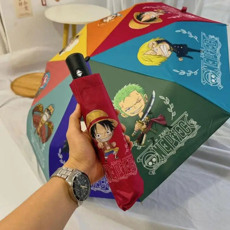 One Piece Luffy & Zoro Automatic Dual Purpose Umbrella