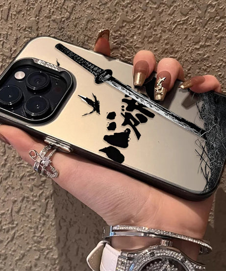 Comics Vagabond Samurai Case for iPhone SE4 16E 16 15 14 13 12 11 Pro Max XS X XR Plus 8 7 SE Plating Matte Cover