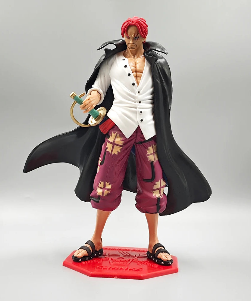 24.5cm/9.65in Anime ONE PIECE Figure Shanks Action Figures Pvc Statue Collection Model Toys Gifts