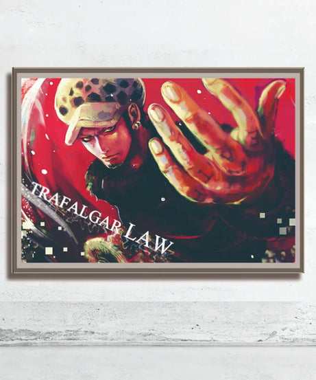 One Piece Wall Art – Trafalgar Law & Eustass Kid Anime Poster Decor