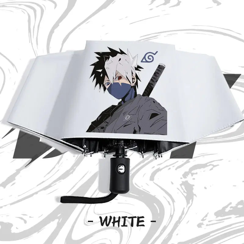 Naruto anime peripheral automatic umbrella Naruto Namikaze Minato Uchiha Itachi Kakashi Haruno Sakura sunshade umbrella gift