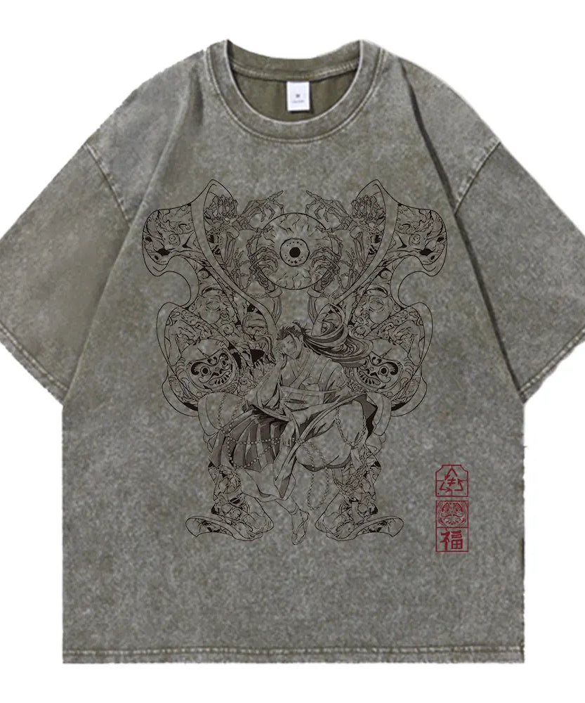 Jujutsu Kaisen Geto Suguru Vintage T-Shirt – Unisex Anime Cotton Tee