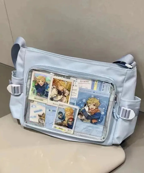 New Style Transparent Postcard Display Shoulder Women Badge DIY Decoration Crossbody Bag Anime Expo Class Tote Itabag