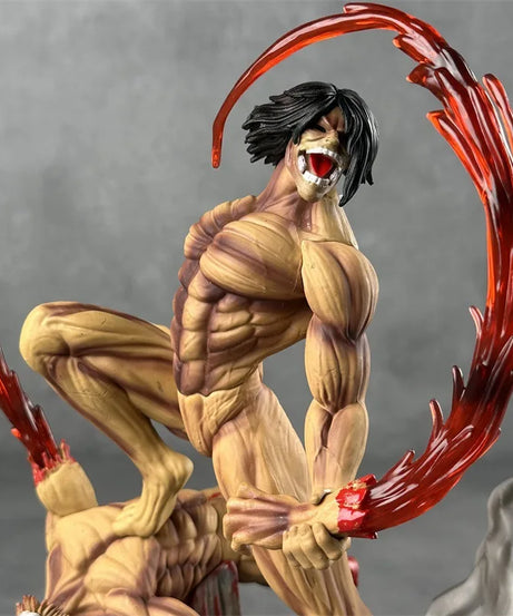 29cm Eren Jaeger Figure Manga Attack On Titan Anime Figures Jaeger Pvc Model Statue Doll Collection Decoration Toys Gift
