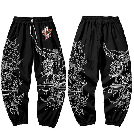 Anime Demon 3D Pants Jogging Casual Harajuku Men Women Sweatpants Cosplay Costume Dragon Lion Style Sport Trousers