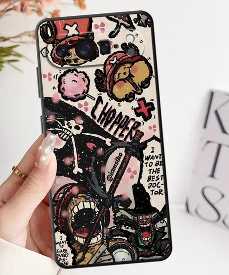 O-One P-Pieces Anime Case for Google Pixel 8a 7 Pro 9 Pro XL 6a 9a 8 Pro 6 Pro 7a Soft Cover