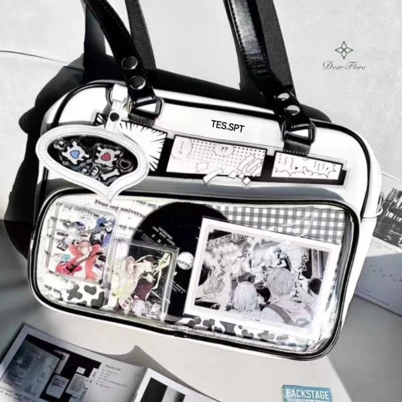 Clear Ita Bag — Kawaii Crossbody Display Tote 2
