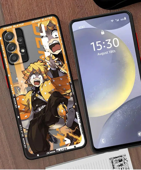 Anime Demons Slayers Soft Cover Phone Case for Samsung Galaxy A52 A16 A53 A21s A24 A22 A73 A32 A34 A72 A25 A15 A33 A54