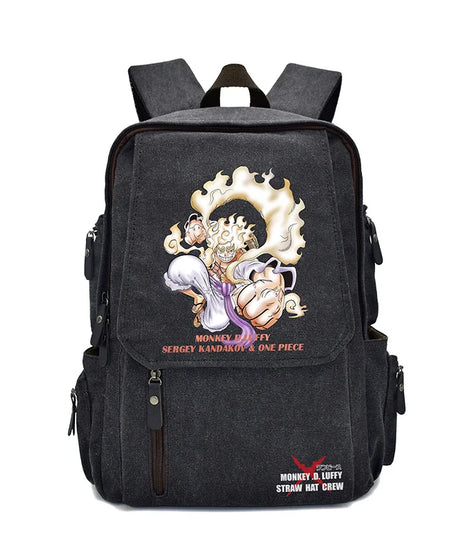Anima One Piece Peripherals Luffy Ace Premium New Rucksack School Bag Trendy Large Capacity Backpack Bag Birthday Fan Gift