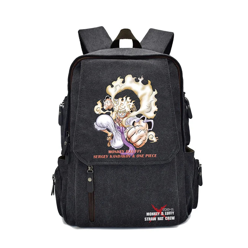 Anima One Piece Peripherals Luffy Ace Premium New Rucksack School Bag Trendy Large Capacity Backpack Bag Birthday Fan Gift