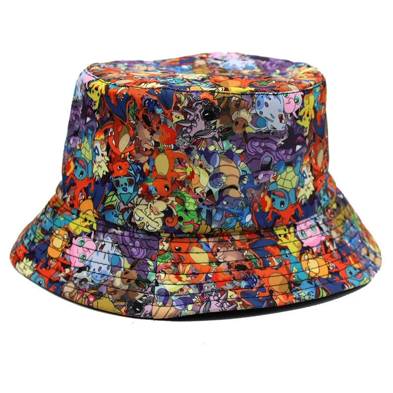 Pokémon Pikachu Kids Fisherman's Bucket Hat & Baseball Cap – Cute Anime Sun Hat for Boys & Girls 3