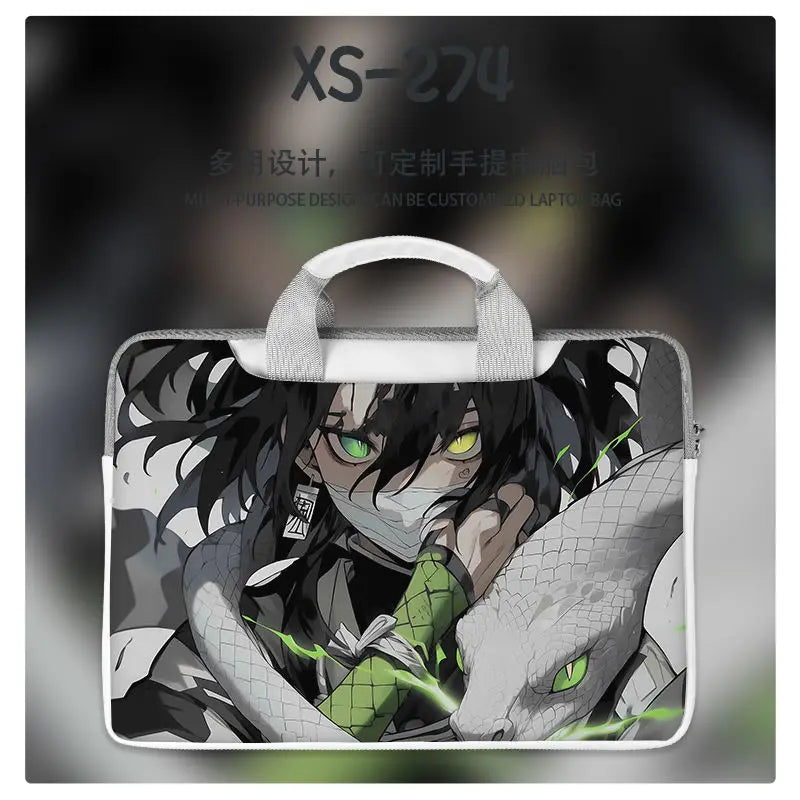 Demon Slayer Nezuko Tanjiro Notebook Laptop Bag Can Be Worn on One Shoulder As A Suitcase 12-16 Inches Anime Universal
