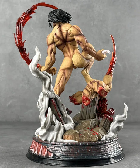 29cm Eren Jaeger Figure Manga Attack On Titan Anime Figures Jaeger Pvc Model Statue Doll Collection Decoration Toys Gift