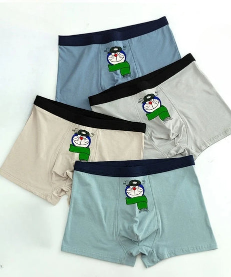 Doraemon Cartoon Boxer Shorts – Cute & Comfy Breathable Underwear