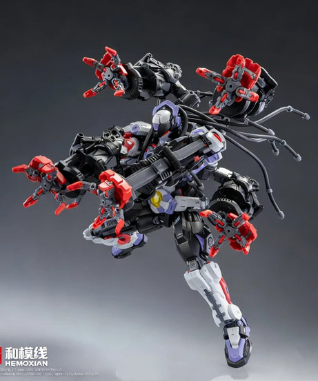 Hemoxian Over Zero 1/10 Baki Boxer Assembly Mecha Model Kit  Action Figure With Water Decals Collectible Toy Ornament Boy Gift