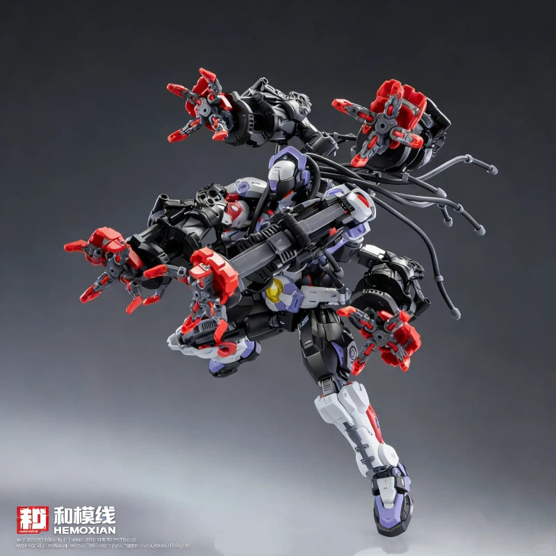 Hemoxian Over Zero 1/10 Baki Boxer Assembly Mecha Model Kit  Action Figure With Water Decals Collectible Toy Ornament Boy Gift