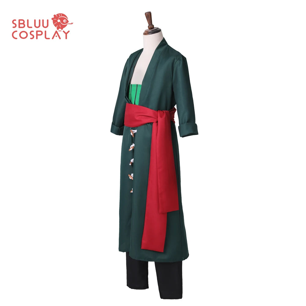 One Piece Roronoa Zoro Cosplay Costume – Anime Full Set Kimono Outfit 2