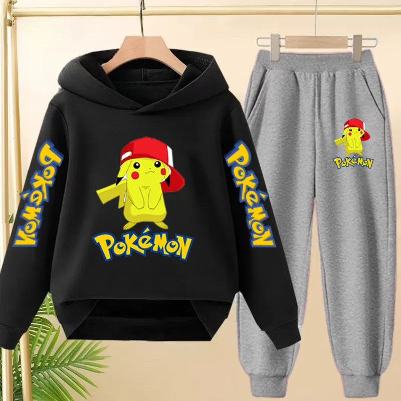 Pokémon Pikachu Kids Hoodie & Sweatpants Set – Cute 2-Piece Tracksuit for Toddlers & Boys/Girls (Ages 3–12) 7