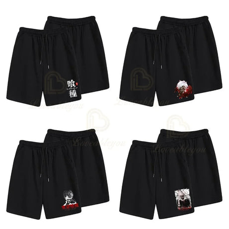 Tokyo Ghoul Summer Shorts Anime Polyester Pants