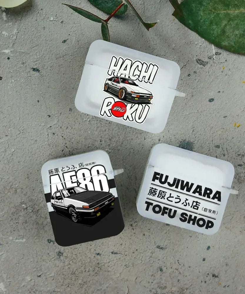 Fujiwara Takumi AE86 AirPods Case – Initial D Anime Protective Cover (1/2/3/Pro/4)